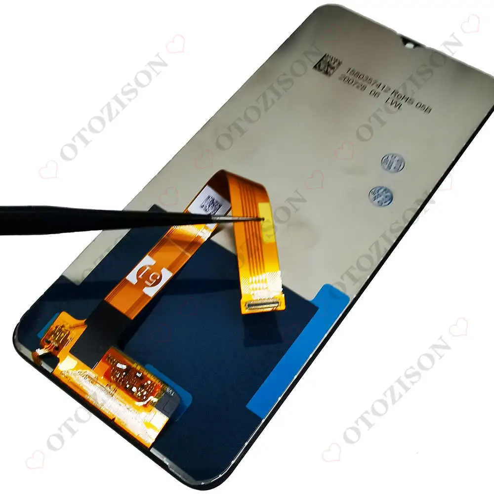 Фото 6,5-дюймовый экран для OPPO Realme C11, ЖК-дисплей с рамкой RMX2185, сенсорный ЖК-дисплей с дигитайзером, датчик, сборка, запчасти для экрана Realme C11 №3