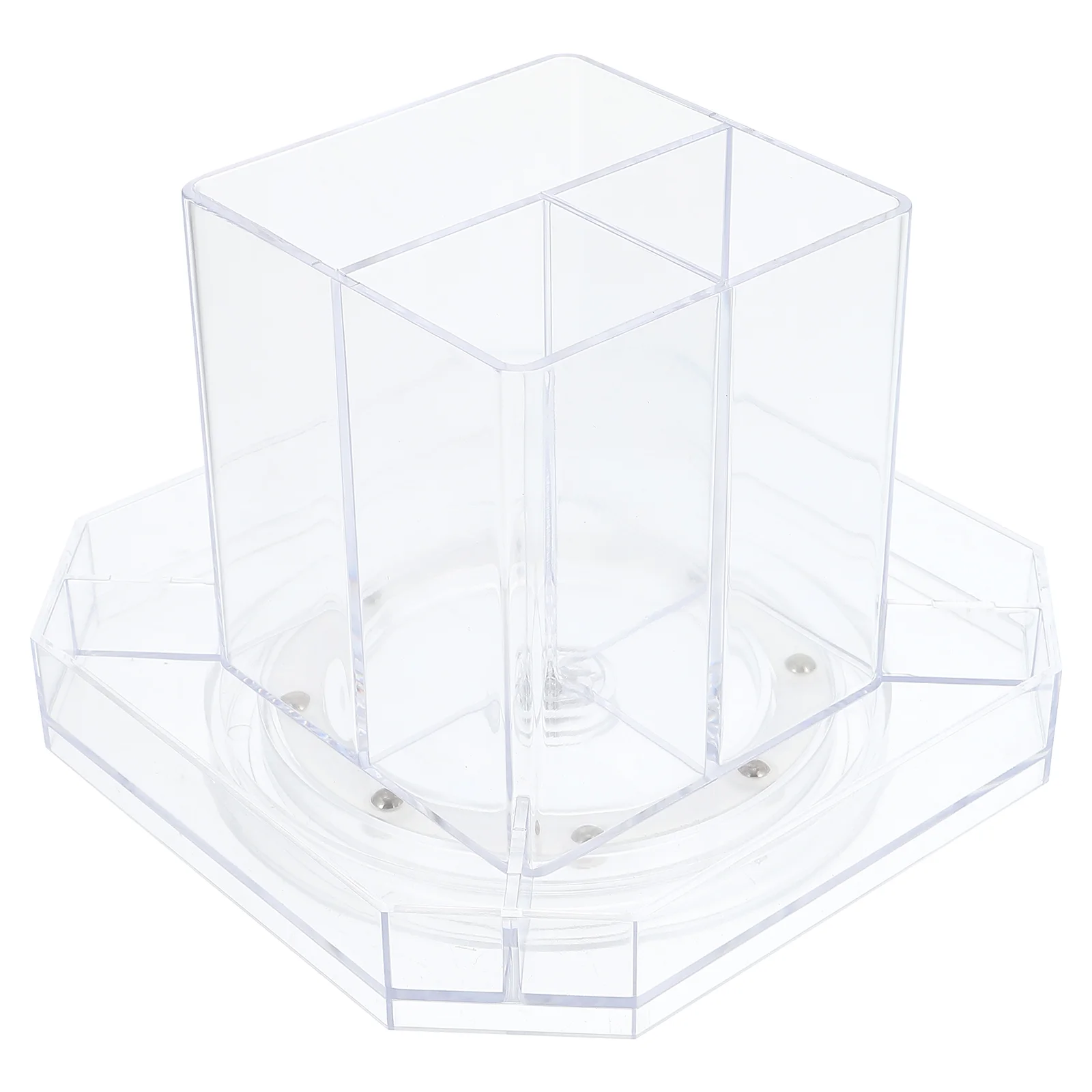 

Акриловый держатель для карандашей, вращающийся на 360 ° прозрачный стакан для карандашей, канцелярские принадлежности, Органайзер