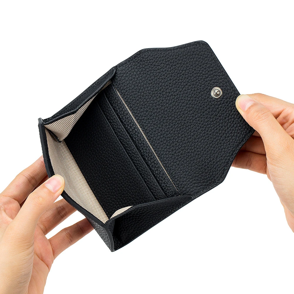 New Genuine Leather Fashion Ultrathin Zero Wallet Cowhide Simple Creative Card Bag Coin Bag Mini Storage Bag