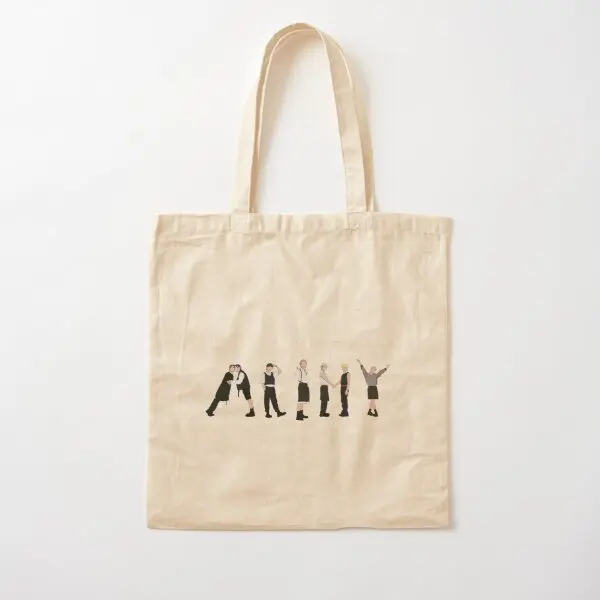 

Butter Army Sign Silhouette Butter Illu Canvas Bag Fabric Tote Fashion Unisex Handbag Printed Grocery Travel Shoulder Bag