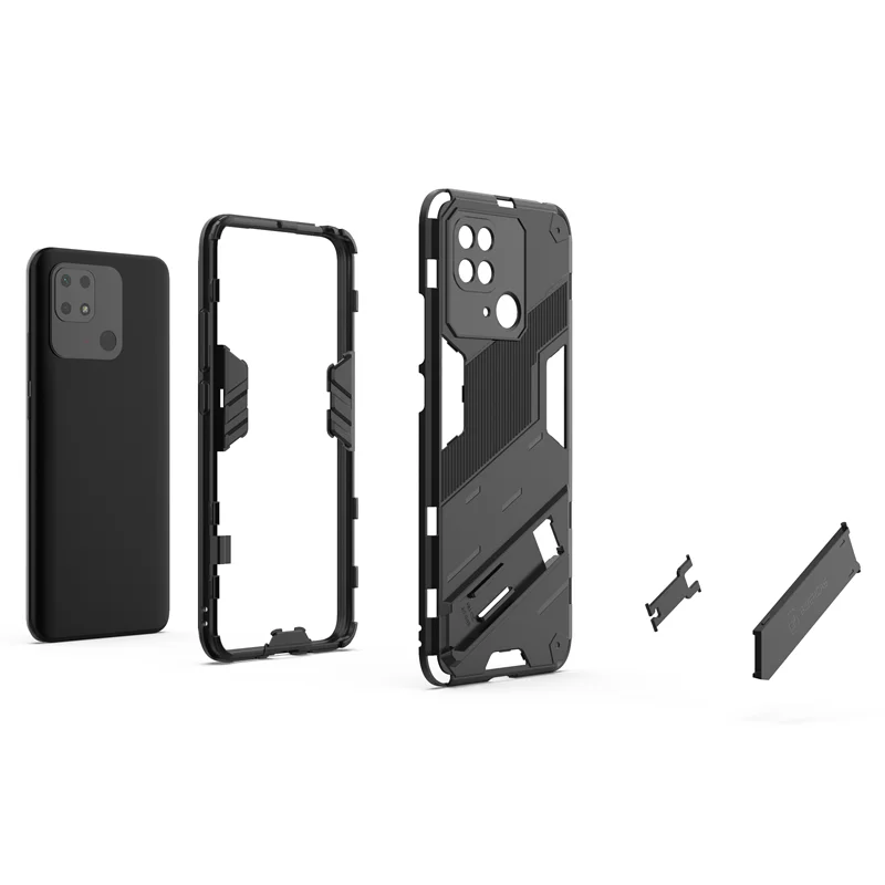 Punk Case For Redmi 10C Case For Redmi 10C 10A 10  Cover Capa Shell Coque Holder Stand Shockproof Phone Bumper For For Redmi 10C