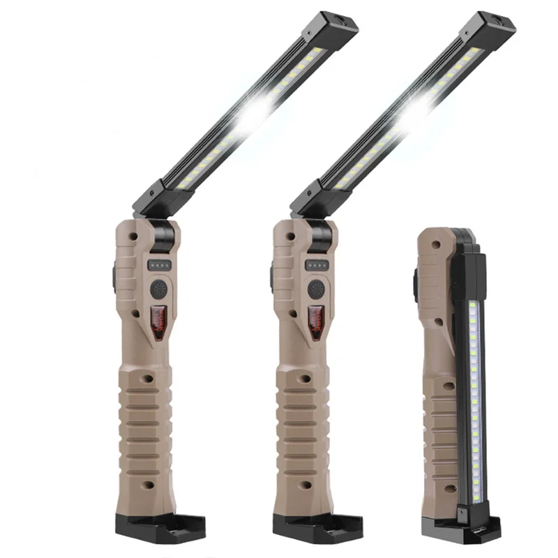 

Foldable COB LED Flashlight Portable Torch Magnetic Hook Folding Work Light Hanging Lamp for Outdoor Car Repair Camping