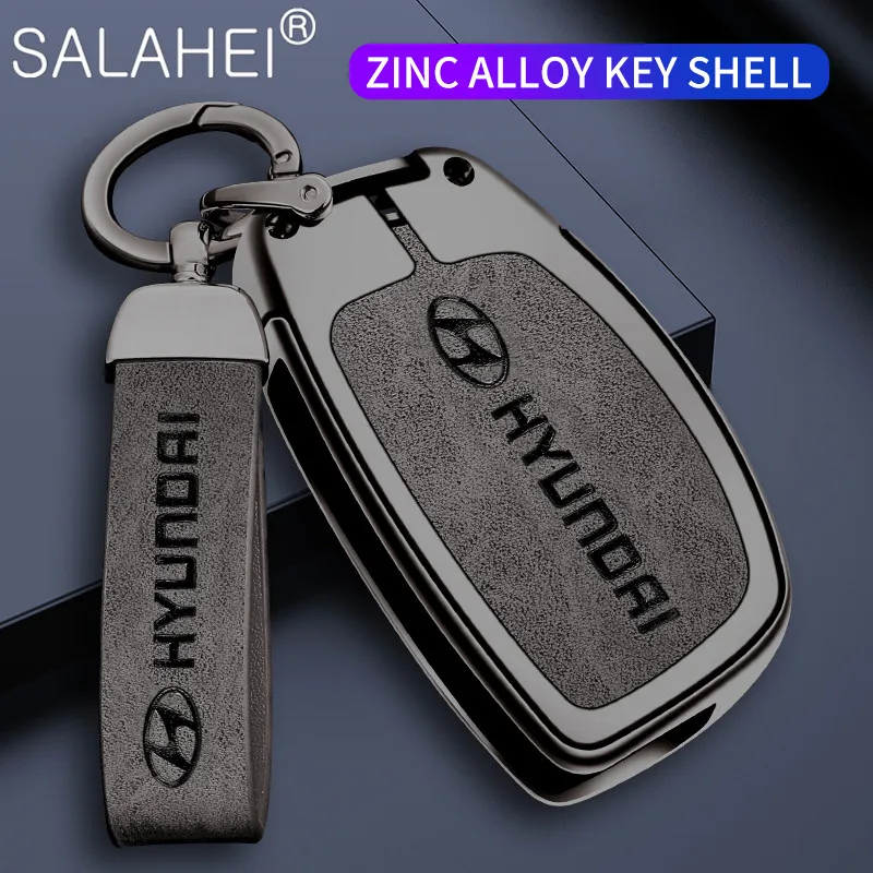 

Zinc Alloy Car Key Case Cover Holder Shell For Hyundai Sonata 2015 Santa Fe 2013 GLS Elantra Tucson IX45 IX25 I20 Solaris Mistra