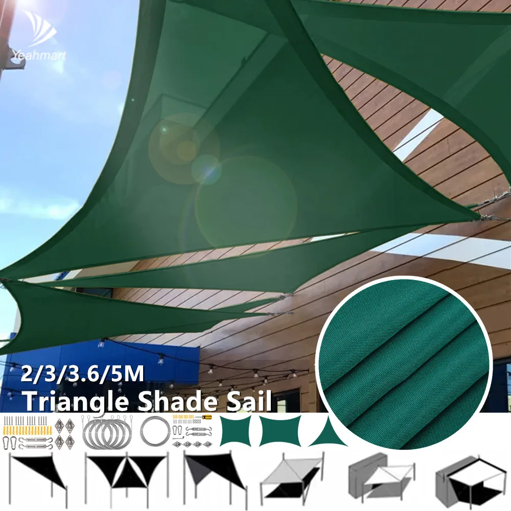 

Зеленый солнцезащитный козырек, водонепроницаемый козырек 98% г/кв. М, козырек от солнца, УФ-козырек для патио, сада, уличных помещений и мероприятий