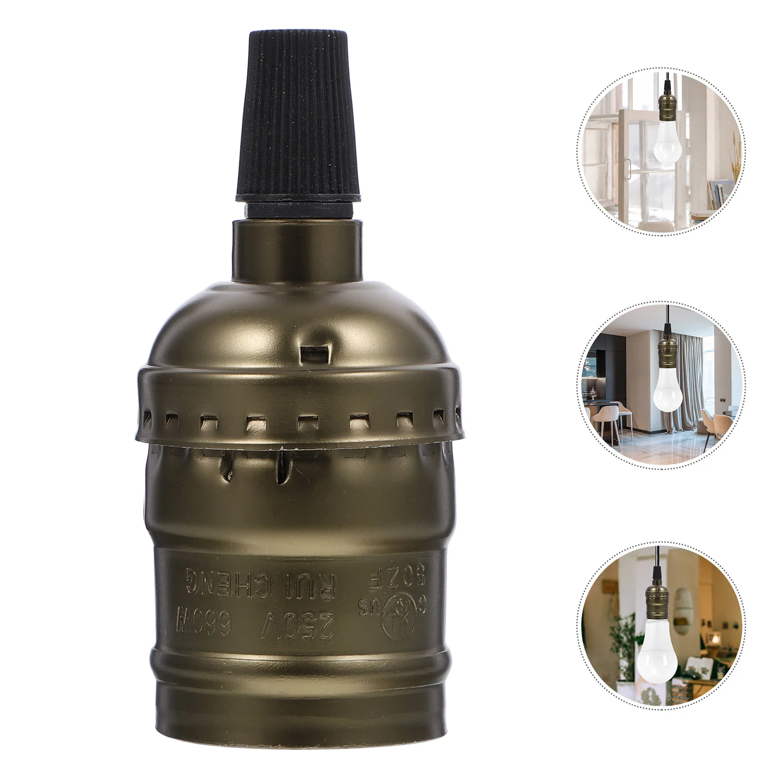 

2pcs Screw E27 Light Socket Threaded Lamp Holder Pendant Lamp Screw Socket