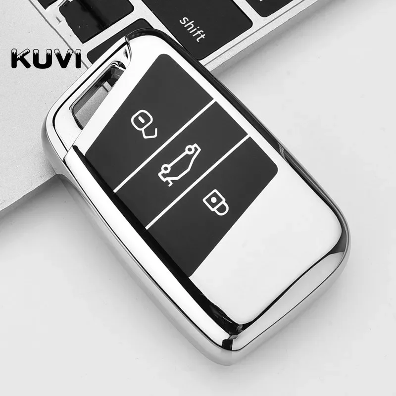 

Interior Mouldings TPU Car Remote Key Case Cover Holder Shell Fob For Volkswagen VW Magotan Passat B8 For Skoda Superb A7 Acces