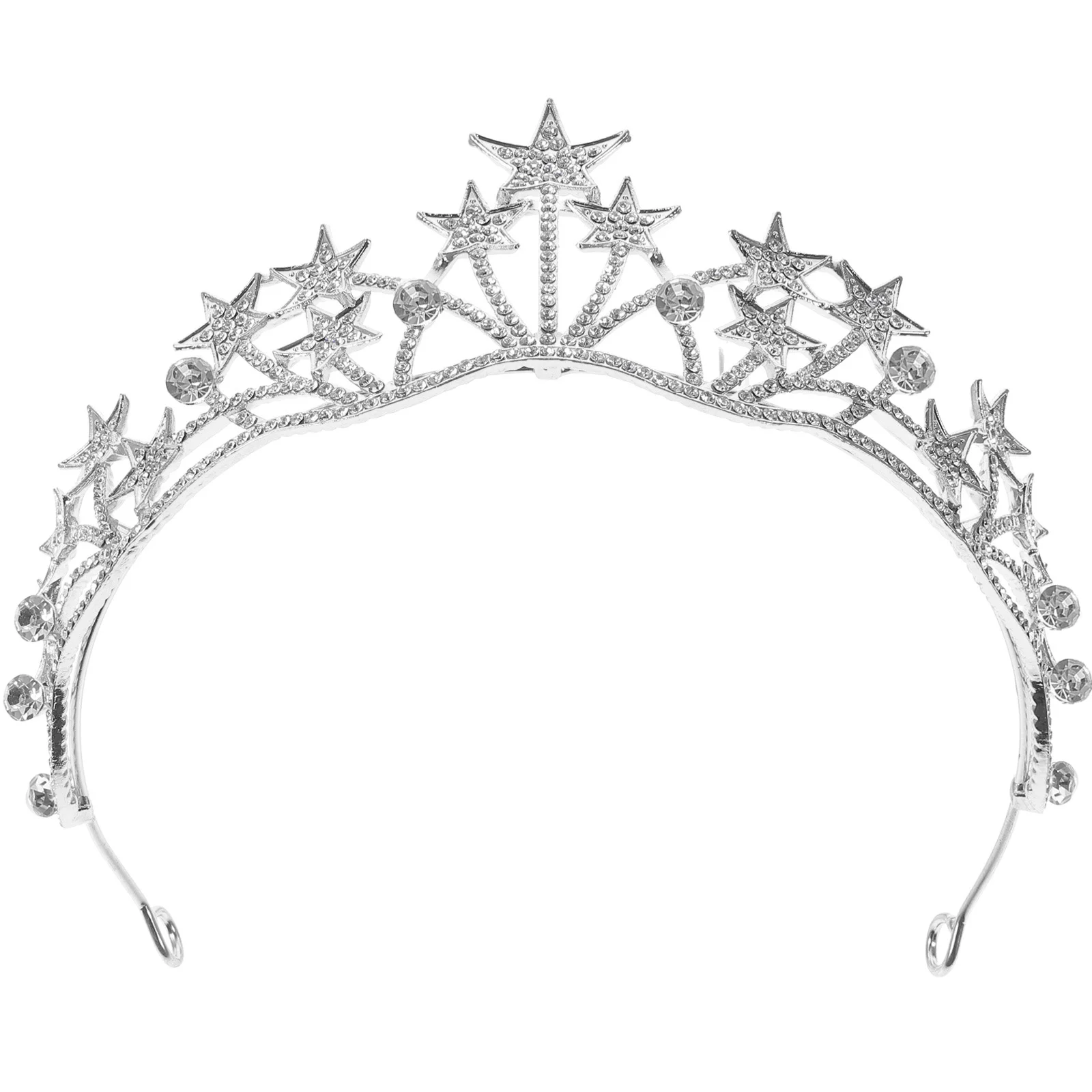Crystal Wedding Tiara Accessories Women Prom Hair Star Crown Headband Fashion Headbands Headpiece Bridal Crowns