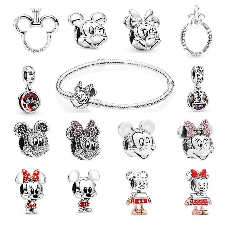 

2022 Hot New Ladies Fine Jewelry Original Pandora 925 Sterling Silver Beads Animal Charms DIY Creative Matching plata Bracelet