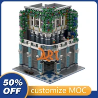 3274pcs customized moc modular art gallery street view model building blocks bricks children birthday toys christmas gifts