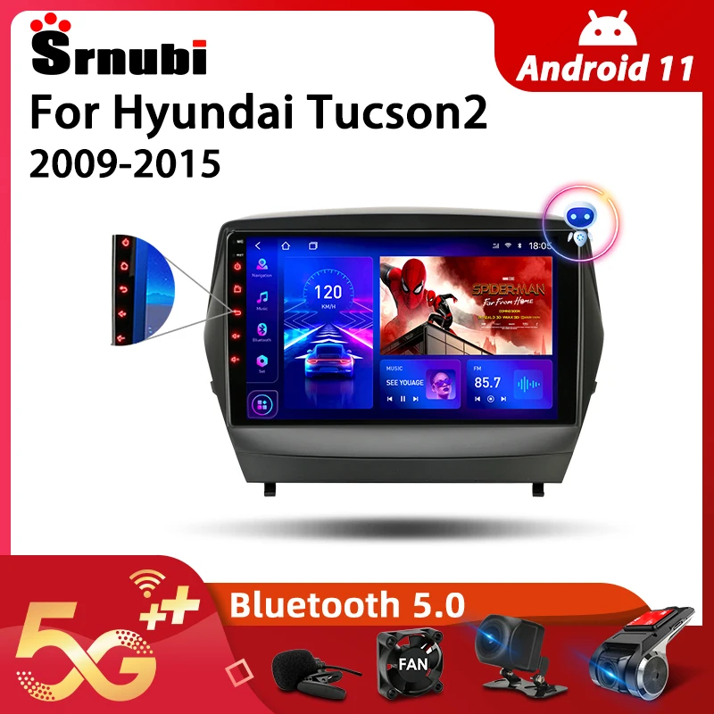 Srnubi Android 11 0 Автомобильное видео Радио для Hyundai Tucson 2 LM IX35 2009-2015 2Din 4G WiFi GPS Carplay