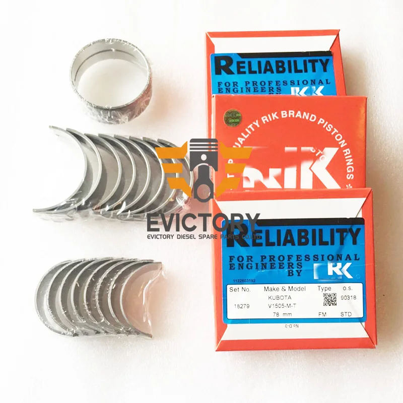 

For Kubota D902 rebuild overhaul piston ring + head gasket + main&con rod bearing