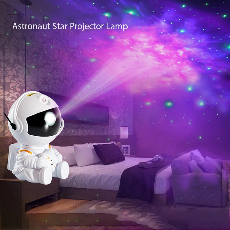 

2022 Star Sky Night Light Starry Sky Projector Lamp USB Astronaut Light Colorful LED Star Lamp Nightlight Bedroom Children Light