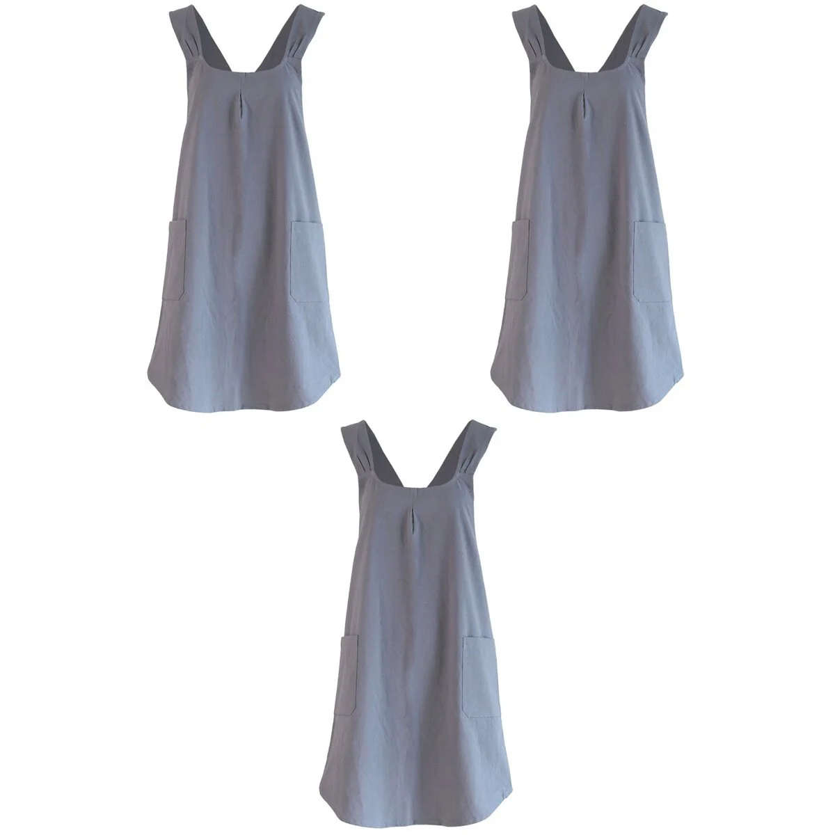 

Фартук мужской устойчивый к пятнам, белый гриль с лямкой на шее, сервировка французского фартука, 3 упаковки