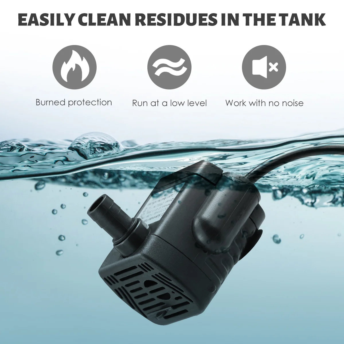 UEETEK USB-1020 5 В -9 3 Вт USB бесщеточный погружной водяной насос аквариумный фонтанный