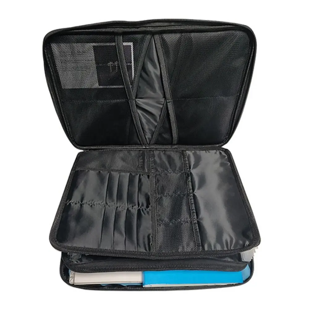 Водонепроницаемая огнестойкая сумка для документов с замком на молнии черный