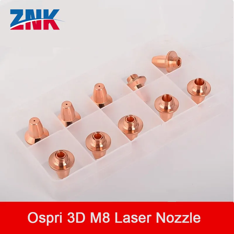 ZNK Ospri лазерная насадка для лазерной резки трубок 3D M8 Bullet медная одно/двухслойная 1