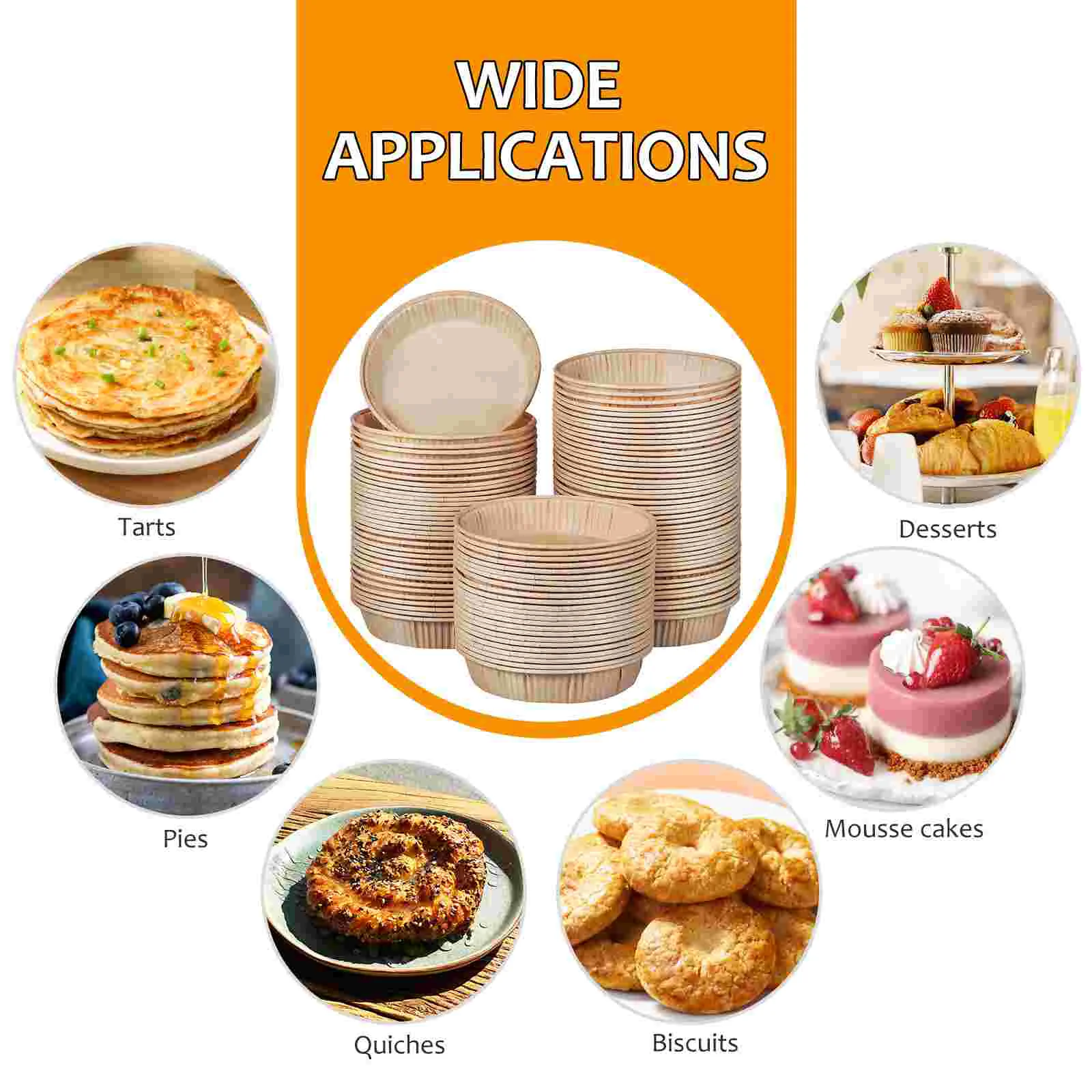 100 шт. бумажная форма для выпечки торта антипригарные чашки мини-формы пирогов