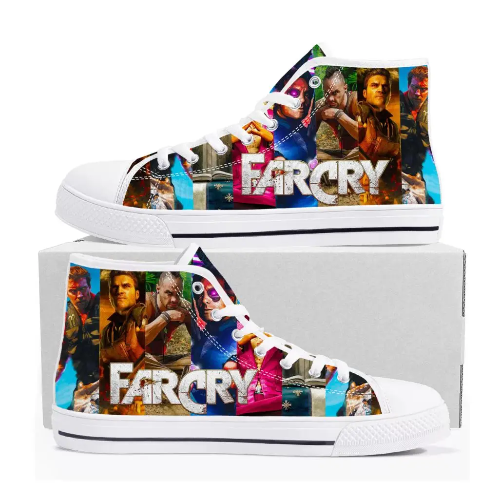 

Far Cry Custom High Top Sneakers Cartoon Game Mens Womens Teenager High Quality Canvas Shoes Casual Fashion Tailor Made Sneaker