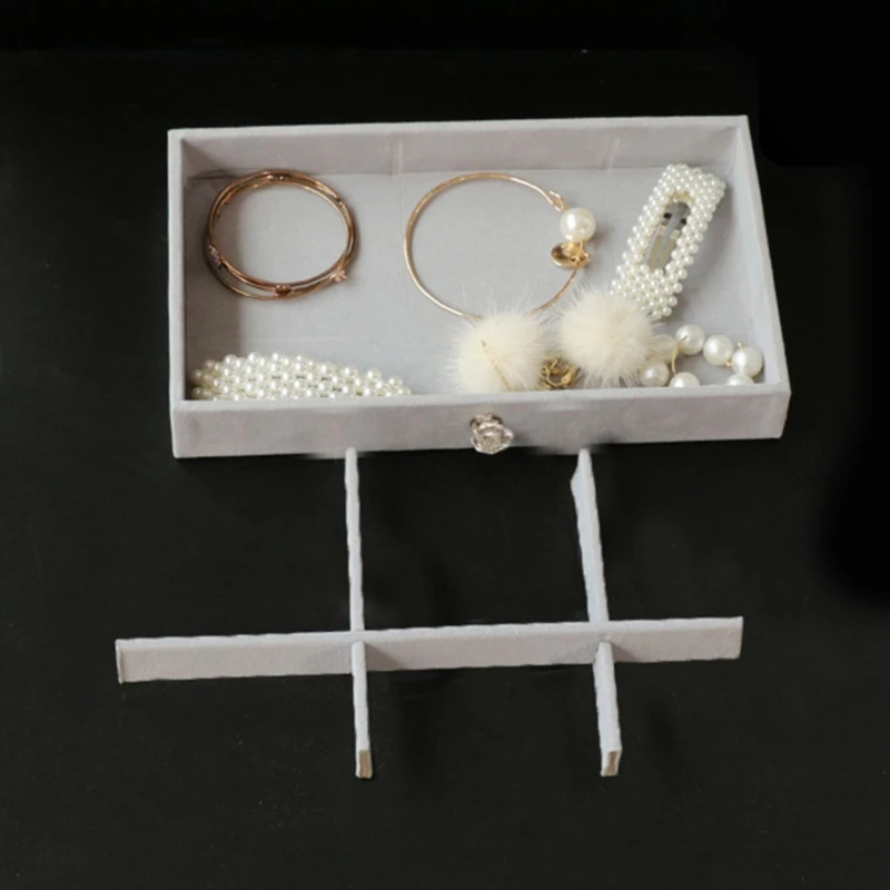 Акриловая шкатулка для драгоценностей с 3 ящиками разделенным держателем