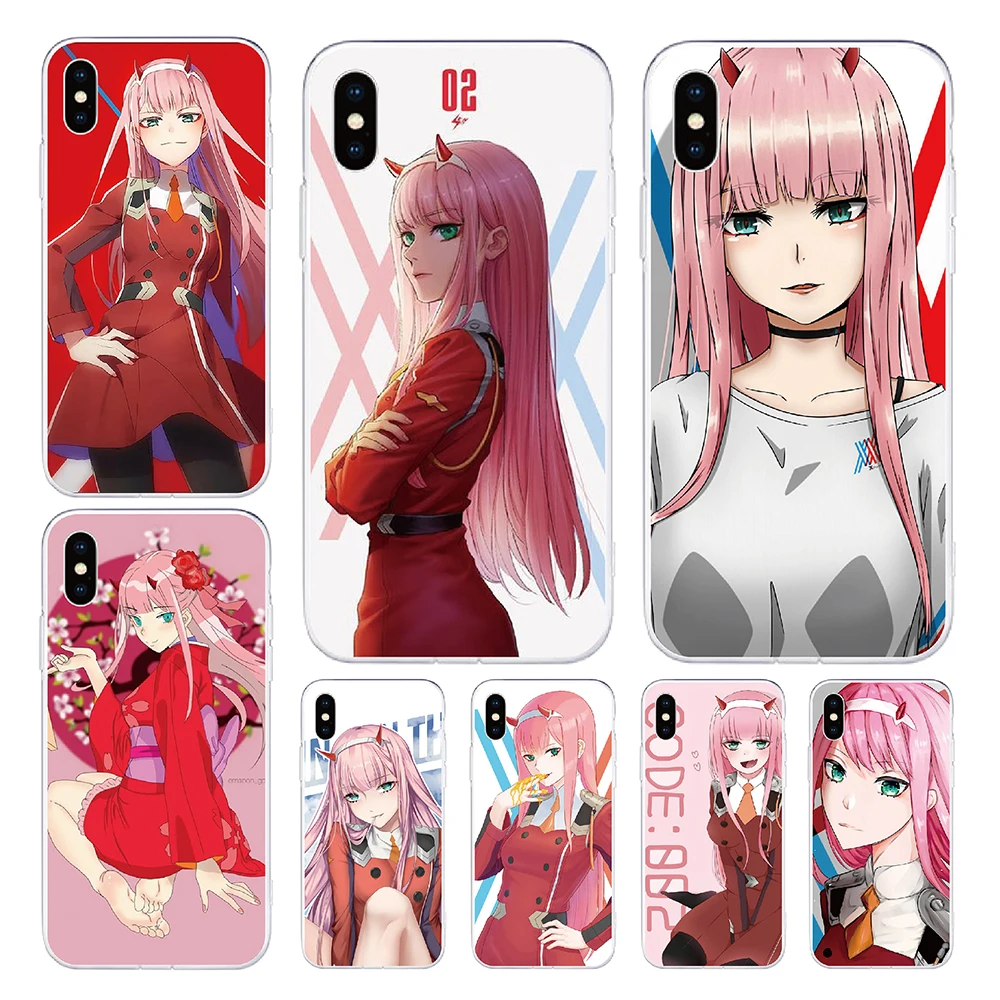 

New 2022 For Huawei Honor V40 Lite 5G 30S V30 Pro V20 30 Lite 20S 20 Pro Soft TPU Zero Two FranXX Phone Case Silicone Cover