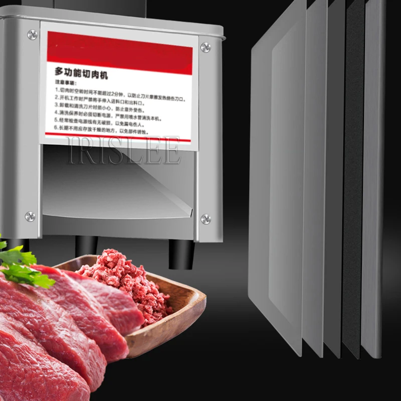 220 В электрическая машина для резки мяса коммерческая домашняя из нержавеющей
