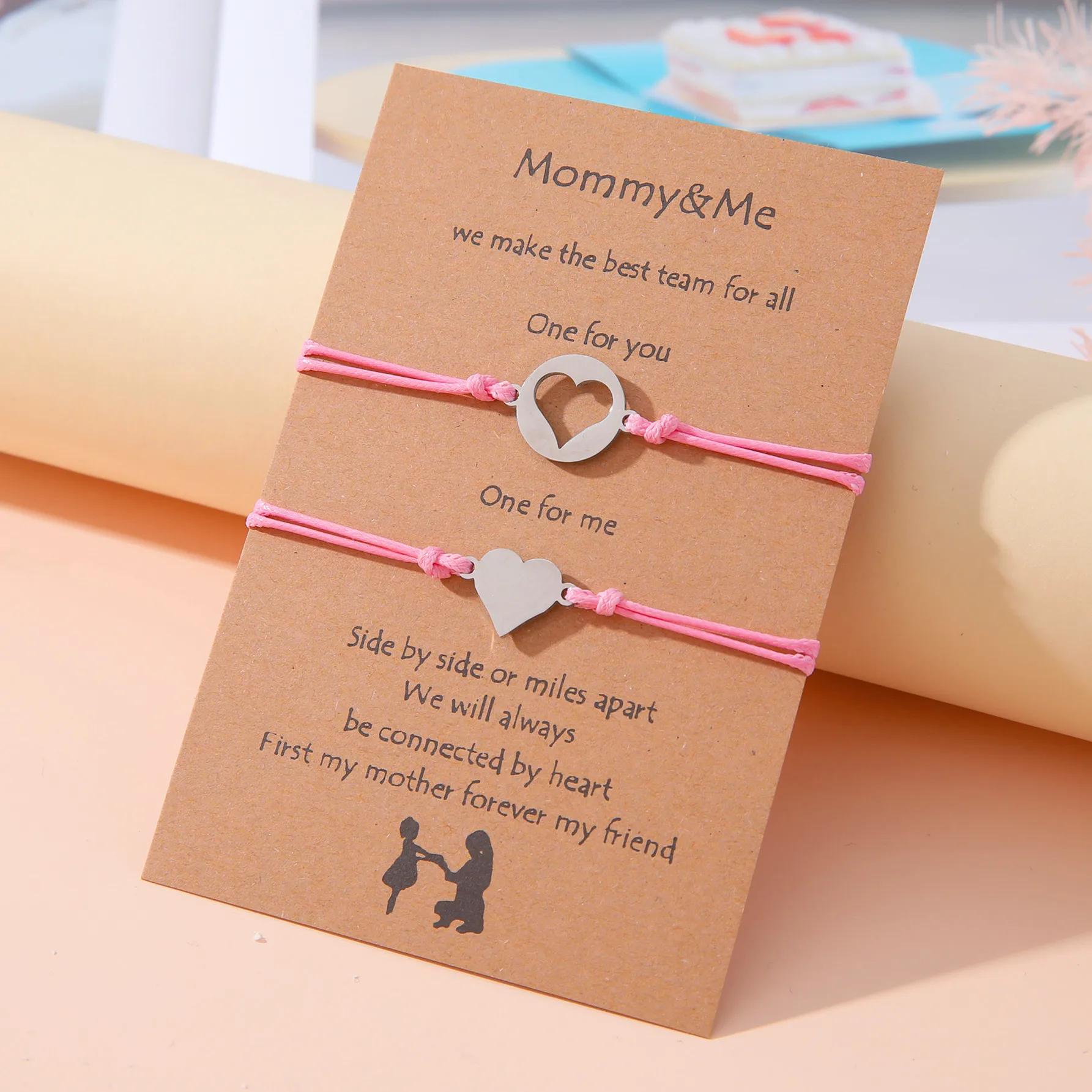 Новый универсальный браслет на День Матери из нержавеющей стали с отверстиями