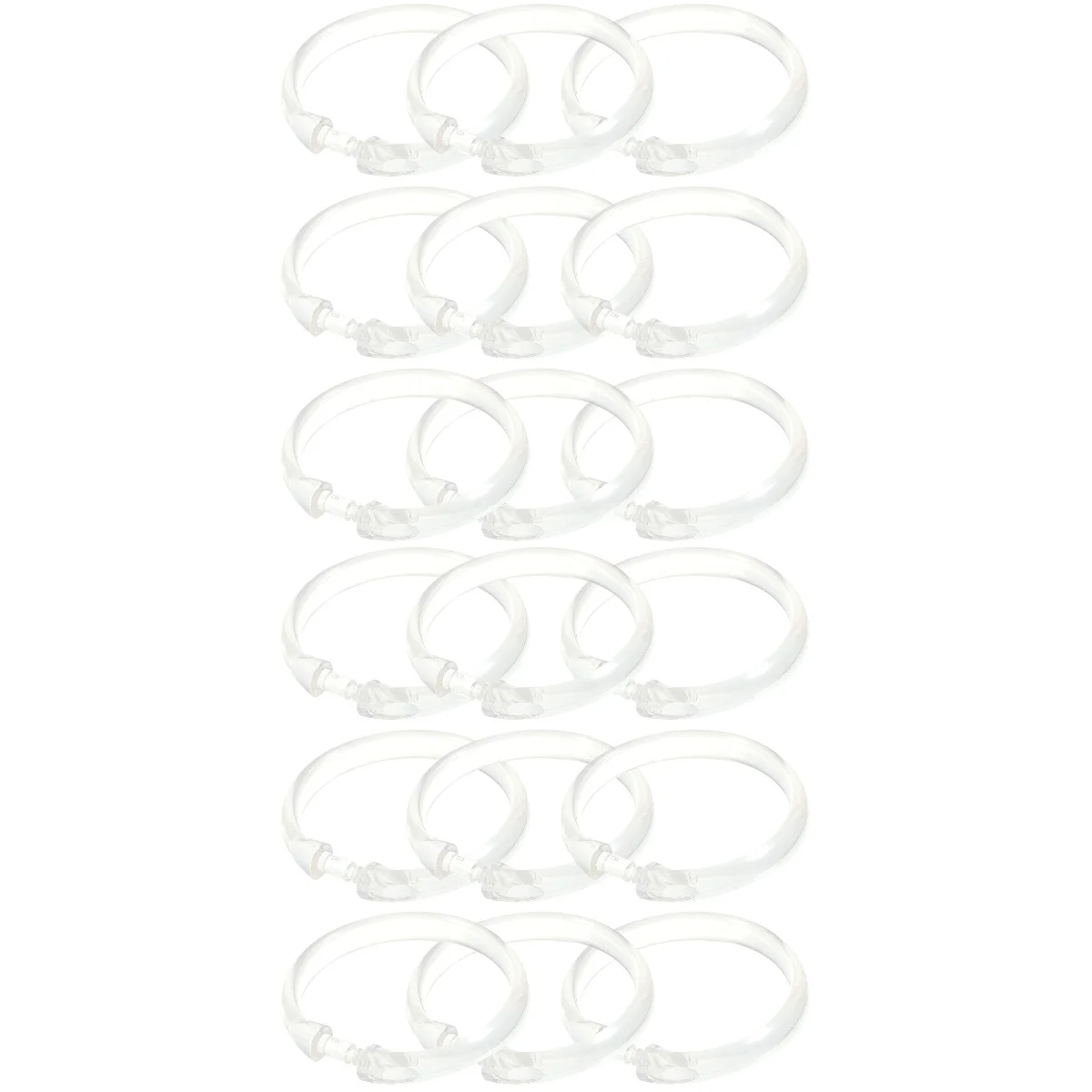 

24 Practical Durable Curtain Rings Curtain Rings Ring For Rod Hooks For Rod