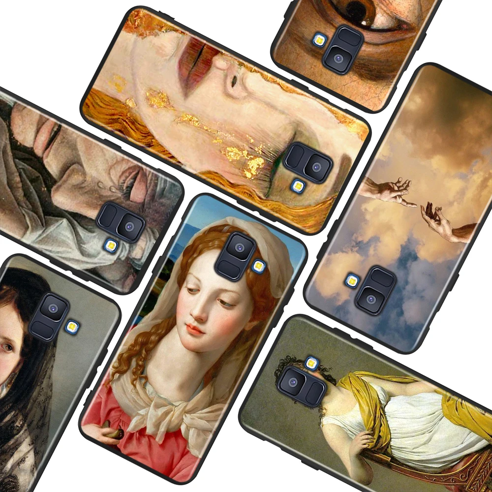 

Paintings The Birth Of Venu For Samsung Galaxy A9 A8 Star A750 A7 A6 A5 A3 Plus 2018 2017 2016 Black Phone Case Soft Cover