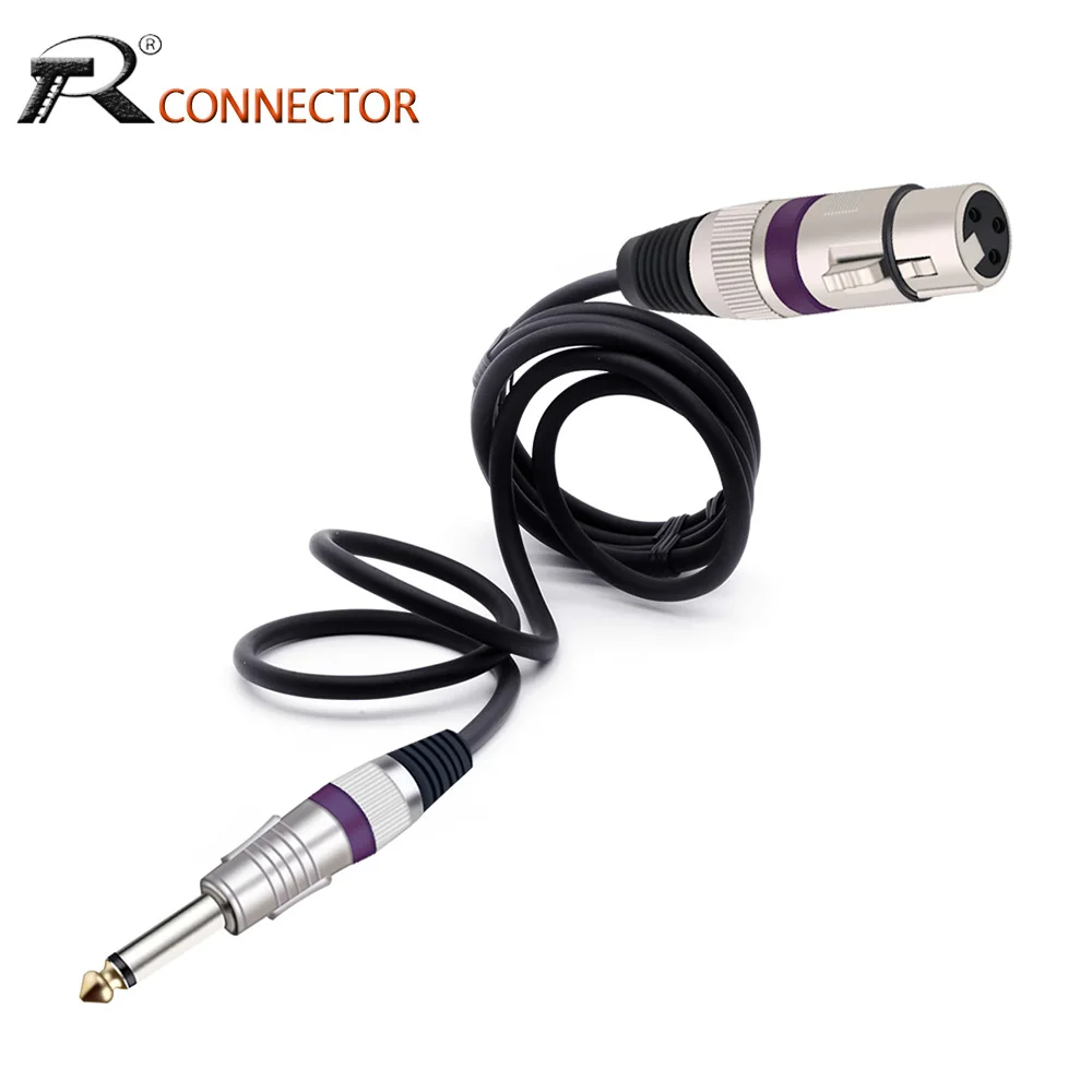 Mic Cord Jack 6.35 Male to XLR Female Microphone Cable Audio Cable for Speaker Guitar Amplifier AMP