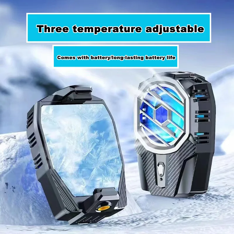 

X91 Mobile Phone Accessories Semiconductor Rechargeable Refrigeration Back-clip Cooling Fan for PUBG Game Cooler for IOS Android