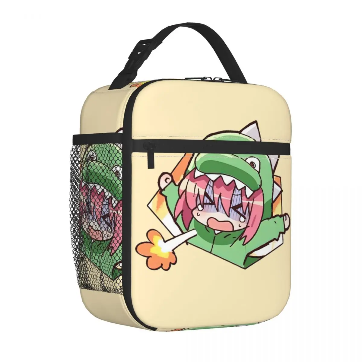 

Bocchi The Rock Hitori Gotou Chibi Meme Accessories Insulated Lunch Tote Bag Office Food Box Casual Thermal Cooler Lunch Box