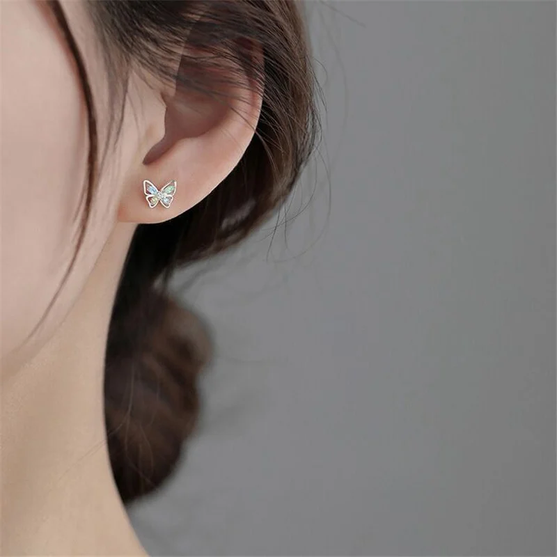 

Butterfly Stud Earrings Female 2022 New Tide Luxury Niche Design Jewellery