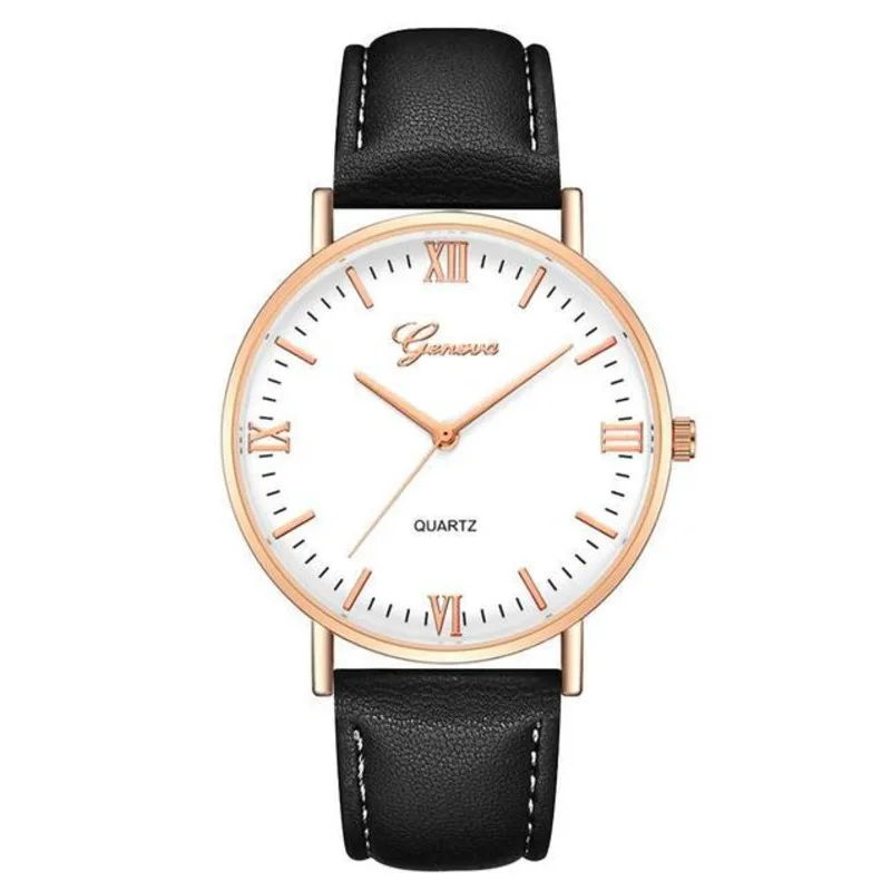 

Часы мужские кварцевые с кожаным ремешком, Модные Простые повседневные популярные деловые и спортивные, с ультратонким циферблатом