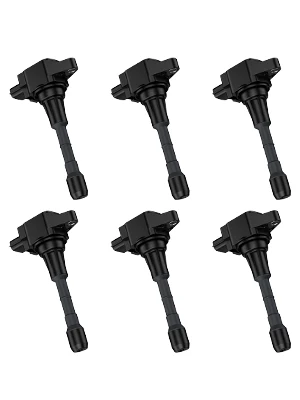 

Ignition Coil 6 Pack Compatible with 2007-2017 Infiniti Nissan Maxima Murano Pathfinder Quest EX35 FX35 V6 3.5L Car Replacement