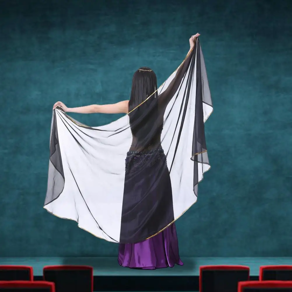 Шаль из искусственного шелка женский летний шифоновый марлевый шарф для живота