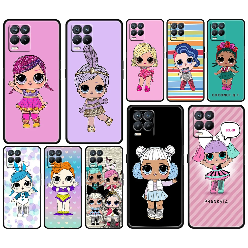 

Art L.O.L. SURPRISE Doll For OPPO GT Master Find X5 X3 Realme 9 8 6 C3 C21Y Pro Lite A53S A5 A9 2020 Black Phone Case Cover Capa