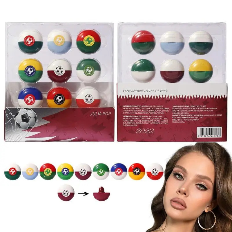 

Mini Lipstick Set Waterproof Long Lasting Matte Football Style Lipstick Smooth Long Lasting Waterproof Lipsticks Makeup Set