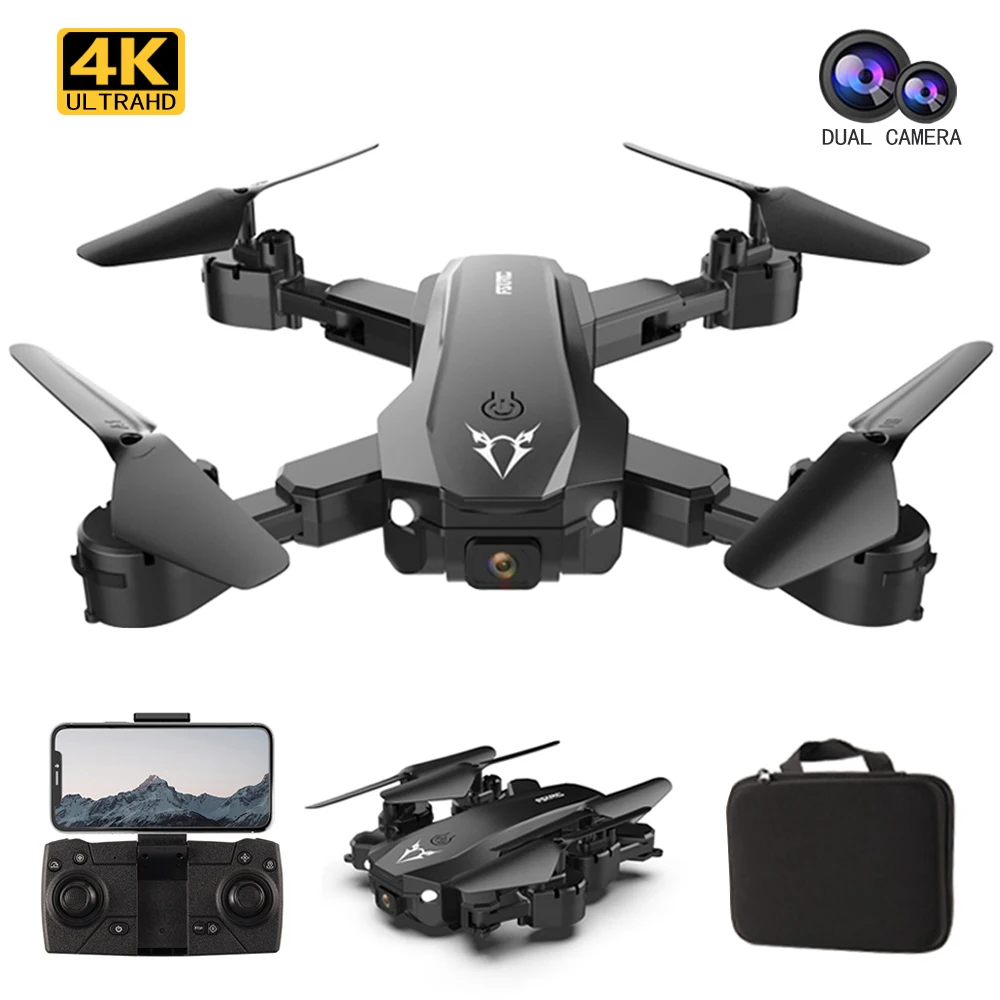QJ новый S80 мини-Дрон 4K HD Двойная камера складной Дрон по высоте WiFi FPV RC