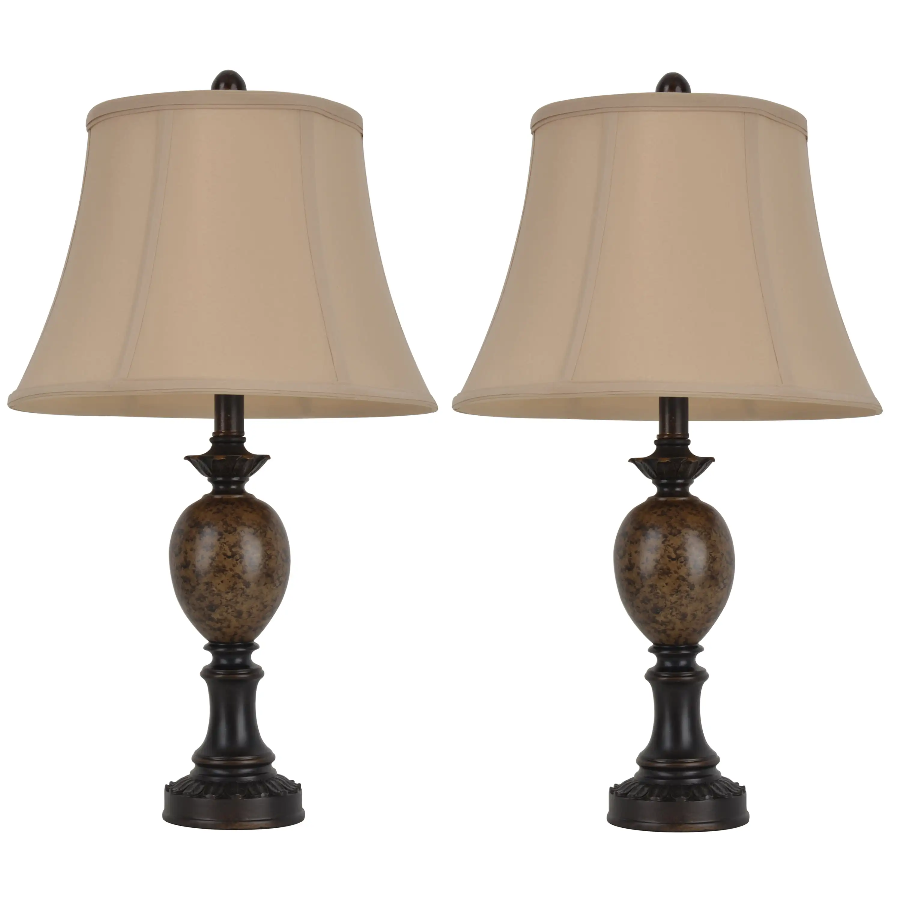 

Décor Therapy Mae Polyresin Table Lamps, Set of 2
