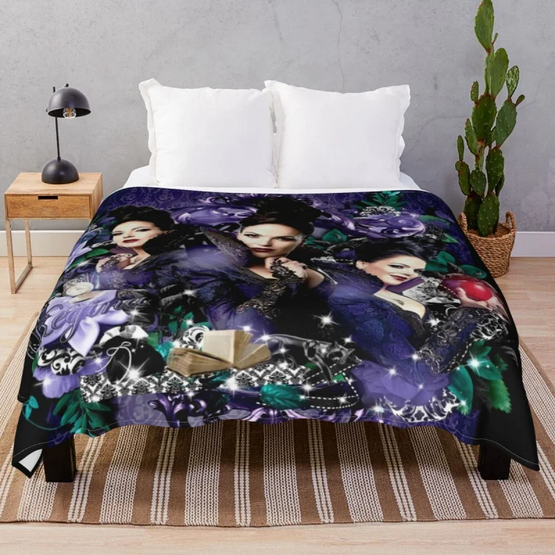 

Re Mills Once Upon A Time Blanket Flannel Winter Warm Throw Thick blanket for Bed Home Office