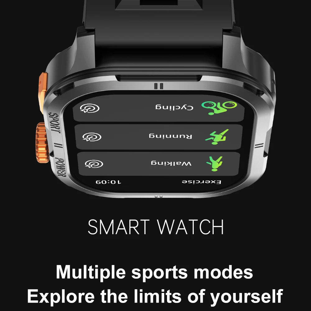 Смарт-часы для мужчин спортивные часы с пульсометром DIY циферблат 410*502 AMOLED-экран