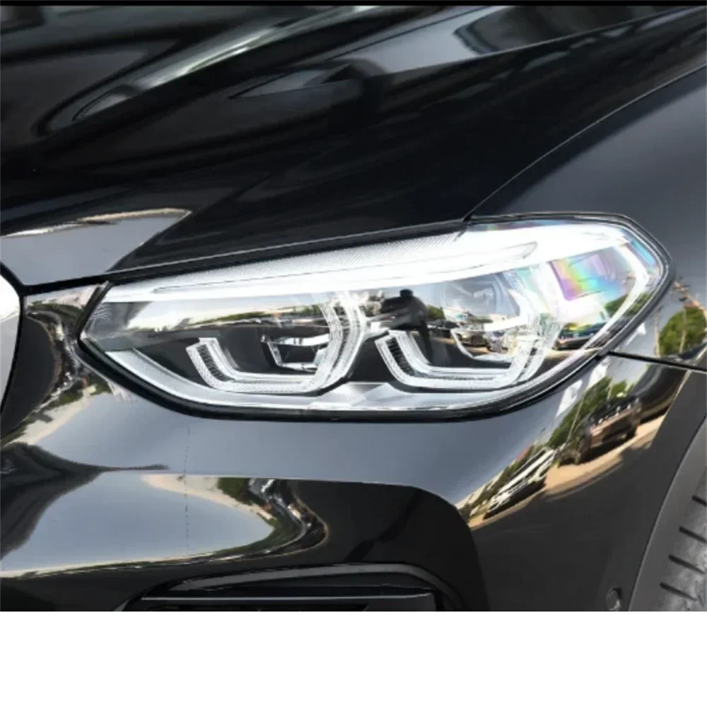 Фото ZAZQ для BMW X3 2018 2019 2020, чехол для фары, абажур, абажур, крышка передней фары, линза из плексигласа №2