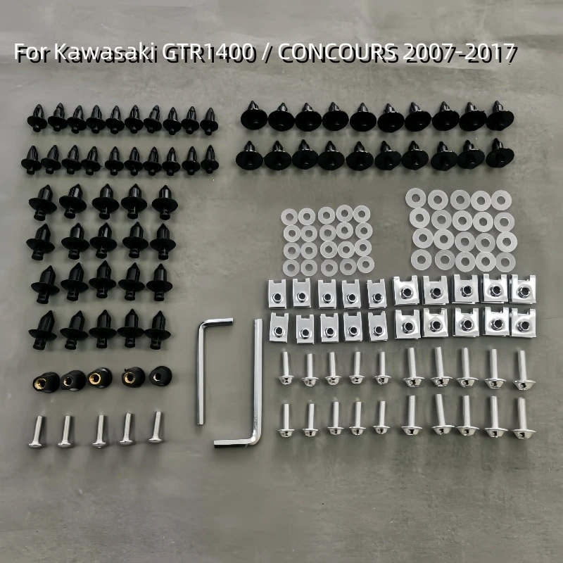 

Комплект обтекателей болты для кузова винты подходят для Kawasaki GTR1400/мини 2007-2017