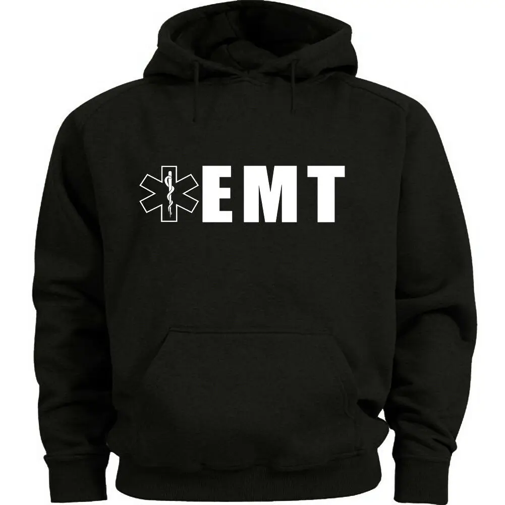 

EMT Star of Life Emblem Rescue Medical Paramedic Hoodie New High Quality Cotton Comfortable Casual Men Streetwear