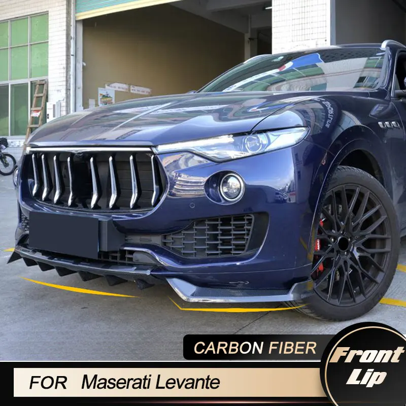 Передний бампер автомобиля со сплиттерами для Maserati Levante Sport Utility 4-дверный 2016 2017