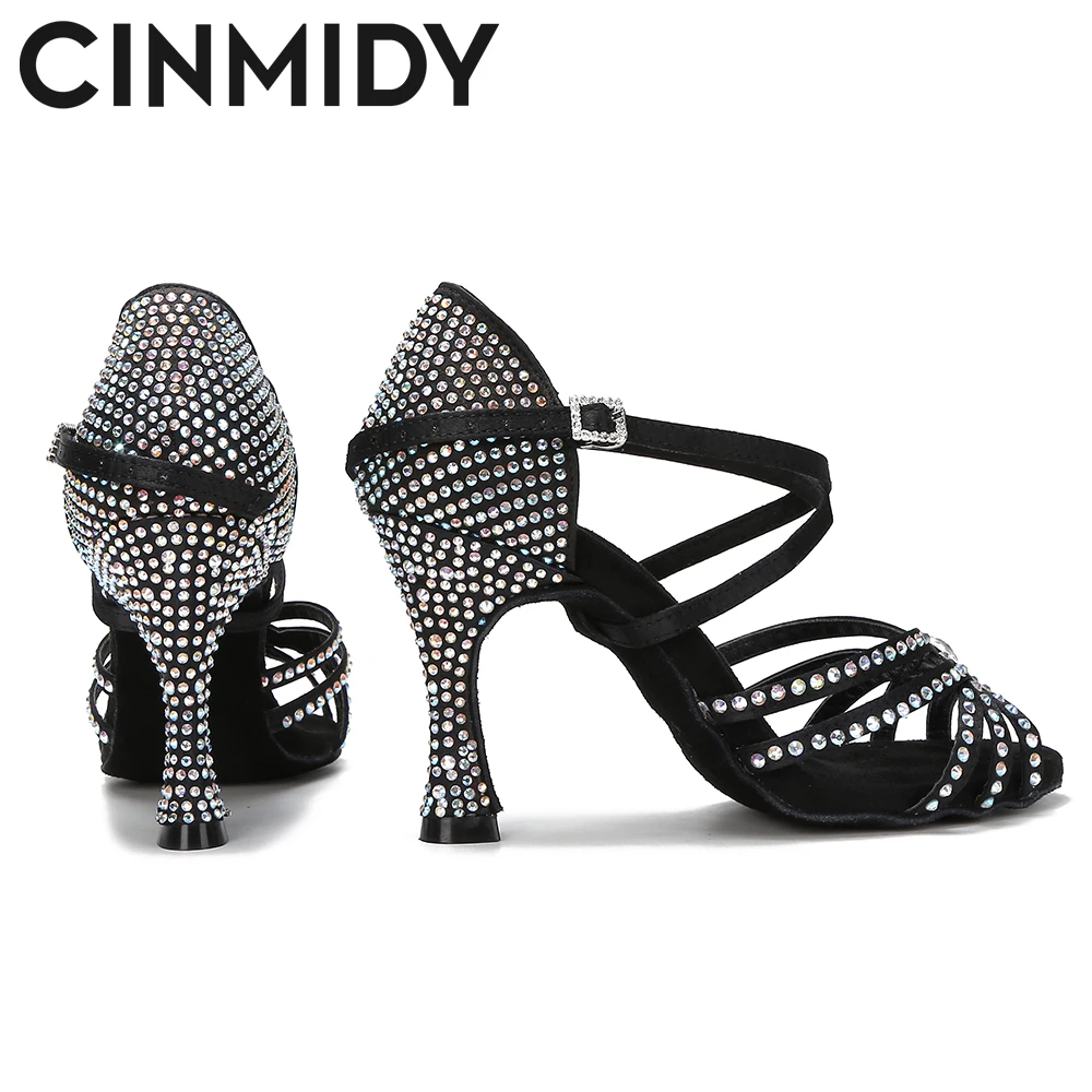 Женские туфли для латиноамериканских танцев CINMIDY стразы женские танго сальсы