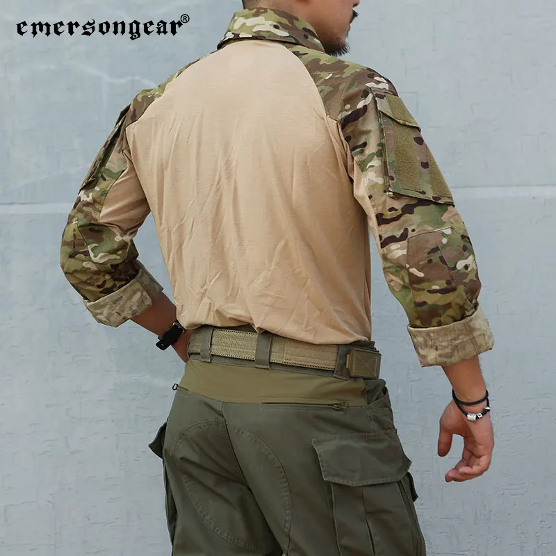 Фото Emersongear обновленная версия G3 боевая рубашка тактические Мужские BDU спортивные облегающие рабочие Топы подлинные треккинговые охотничьи походы №4