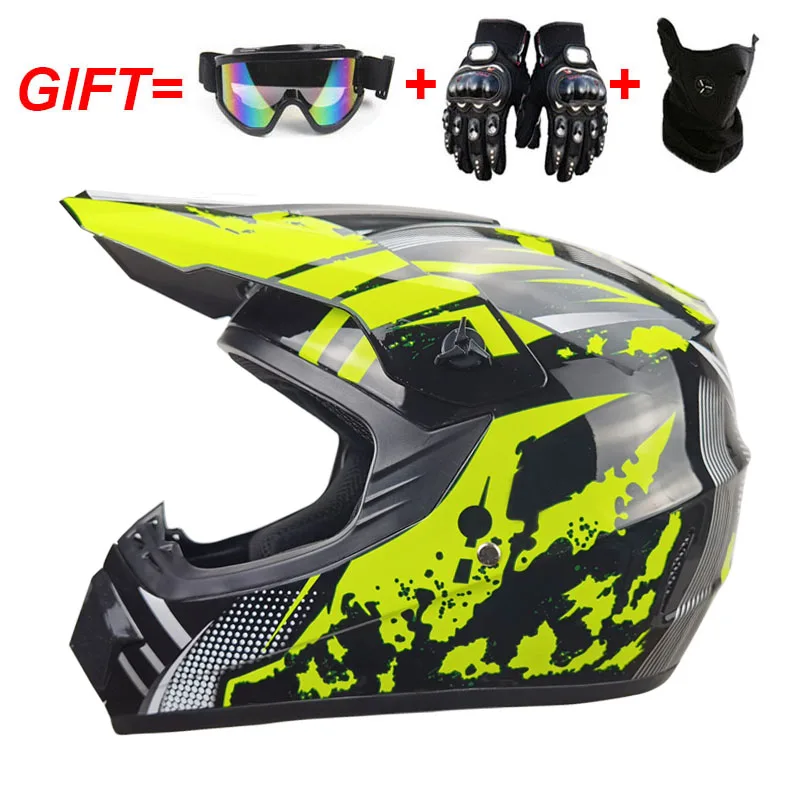 

Casco da moto professionale nuovo casco da moto da fondo casco da moto da cross country da corsa in discesa 3 regali per