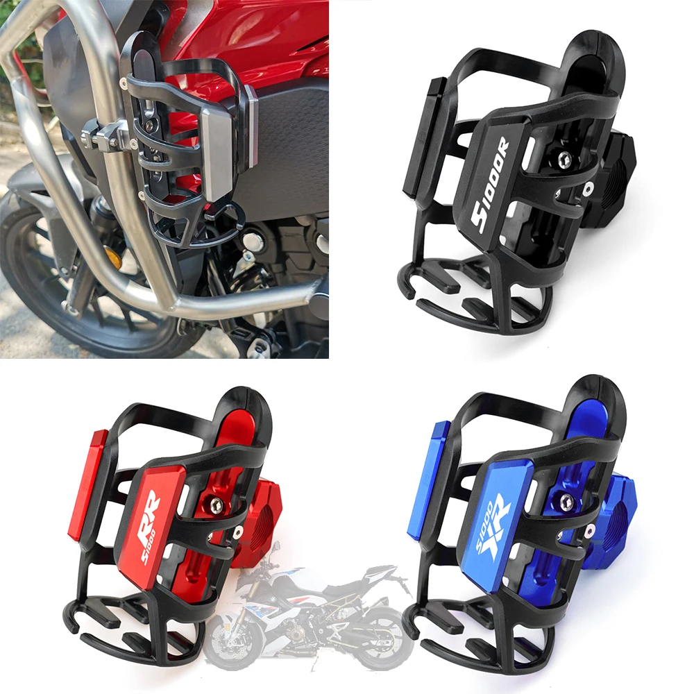 

For BMW S1000R S1000RR S1000XR Universal CNC Moto Motorbike Beverage Water Bottle Cage Drink Cup Holder Sdand Mount Accessory
