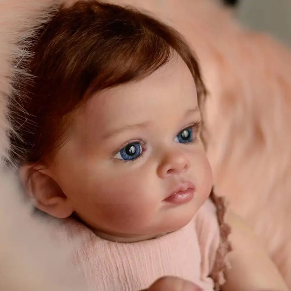 

60cm Reborn Toddler Tutti Baby Girl Dolls Soft Cuddly Paint Lifelike Genesis Cloth Dolls Paint Body Skin 3d With Art Q6s2